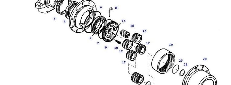 Fendt 927 930 933 936 - piasta przedniego mostu G926301020110-1