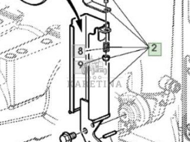 John Deere 6430 Premium Oprawa Mocowanie Szyna AL220045-1