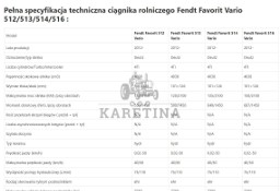 Fendt Favorit Vario 514 - Zwolnica - Zwrotnica - Półoś - Skrzynia - Silnik - Siłowniki