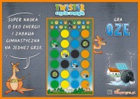 EKO TWISTER czysta energia OZE gra podłogowa XXL dla DZIECI 