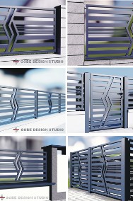 ogrodzenia nowoczesne frontowe bramy wjazdowe balustrady-2