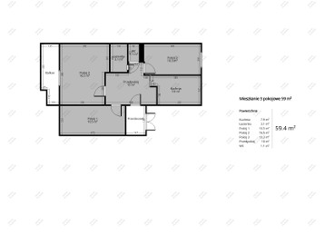 Oddzielne 3 pokoje, 59,4m2, Metro, Gocław, OD WŁAŚCICIELA