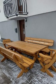 stół ogrodowy drewniany ławki komplet ogrodowy meble ogrodowe-2