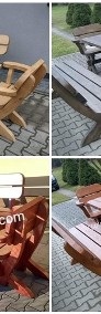 stół ogrodowy drewniany ławki komplet ogrodowy meble ogrodowe-3