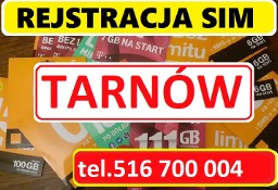 Tarnów zarejestrowane karty SIM startery prepaid polskie ZDALNA REJESTRACJA