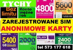 Zarejestrowane karty SIM prepaid startery telefoniczne zdalna rejestracja Tychy