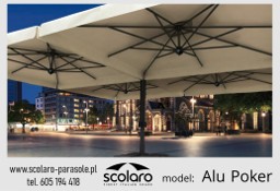 Parasol Ogrodowy marki Scolaro model Alu Poker Dark 7/7 m