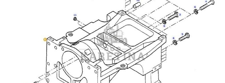 Fendt 927 930 933 936 - obudowa przedniego mostu 926301010012-1