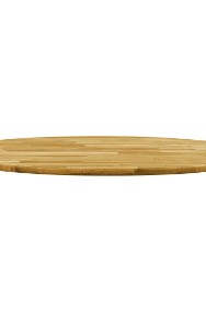 vidaXL Okrągły blat do stolika z litego drewna dębowego, 23 mm, 800 mm245985-2
