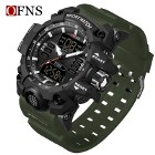 Zegarek sportowy męski wojskowy elektroniczny cyfrowy WR50 millitarny zielony