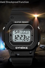 Zegarek elektroniczny Synoke cyfrowy LED wodoszczelny WR50m sportowy retro PRL-2
