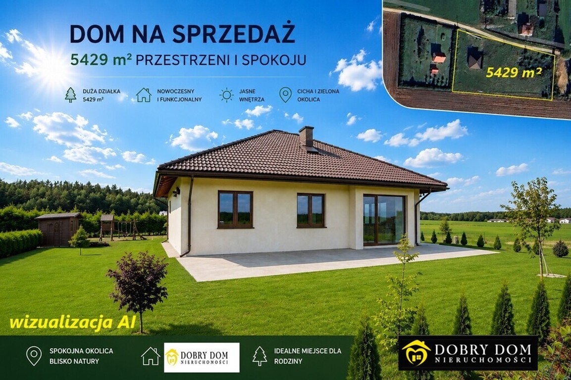 Dom jednorodzinny – 99 m² + piwnica 180 m²