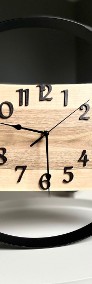 Unikatowy zegar w obręczy 50 cm CUDA Z DREWNA-3
