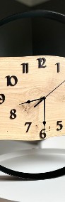 Unikatowy zegar w obręczy 50 cm CUDA Z DREWNA-4