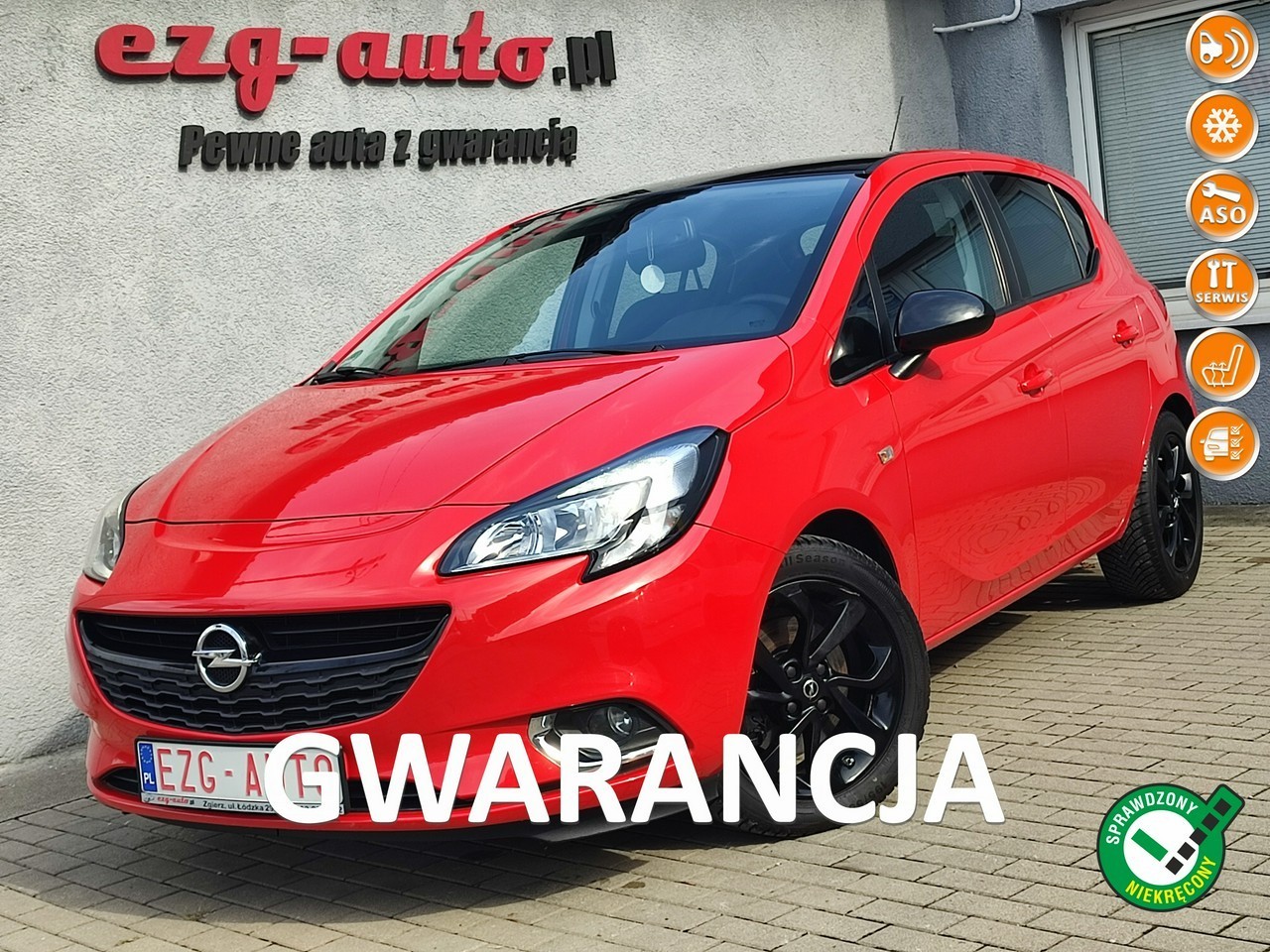 Opel Corsa E 1,4 Turbo serwis ASO bogate wyposażenie Gwarancja