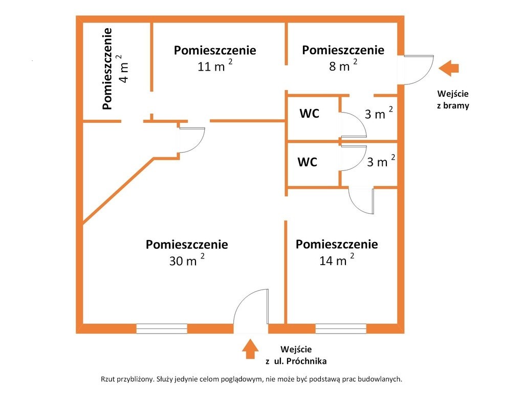 Lokal na biznes | 74,98 m² | 2 wejścia | Próchnika – pohled 5
