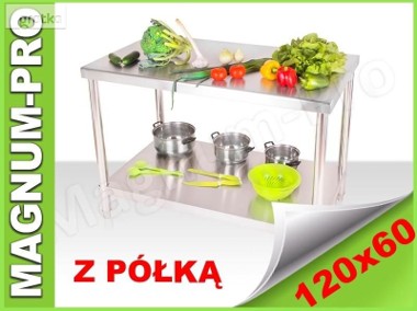 Blat gastronomiczny 120x60 stół roboczy ze stali nierdzewnej-1