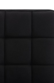 vidaXL Krzesła stołowe, 4 szt., czarne, tapicerowane tkaniną279585-2