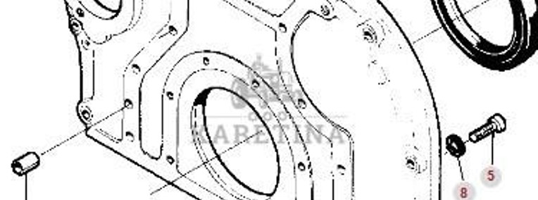 Massey Ferguson 3690 Obudowa Koła Zamachowego CZĘŚCI V836346658-1