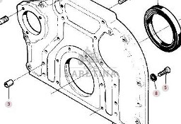 Massey Ferguson 3690 Obudowa Koła Zamachowego CZĘŚCI V836346658