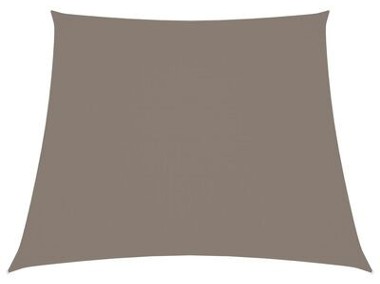 vidaXL Trapezowy żagiel ogrodowy, tkanina Oxford, 2/4x3 m, taupe-1