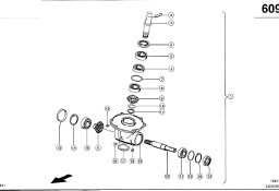 Claas Lexion 600 PRZEKŁADNIA 0007555801 (Dolna przekładnia kątowa rozładunku zbiornika ziarna)