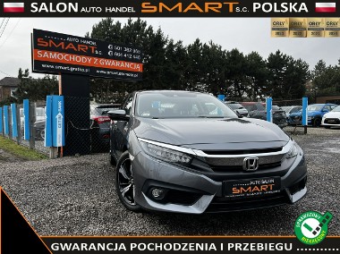 Honda Civic X Automat/ Skóry / Szyberdach/ Salon Pl/ Serwis/ 1 Re. 2018R-1