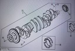 John Deere - wał korbowy John Deere 8345R 7250R 7290R 8235R 8260R 8370R RE565972