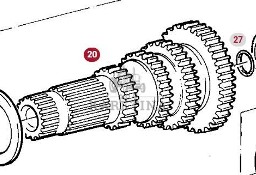 Fendt Favorit 514 Wał Skrzyni Biegów CZĘŚCI G514100080050