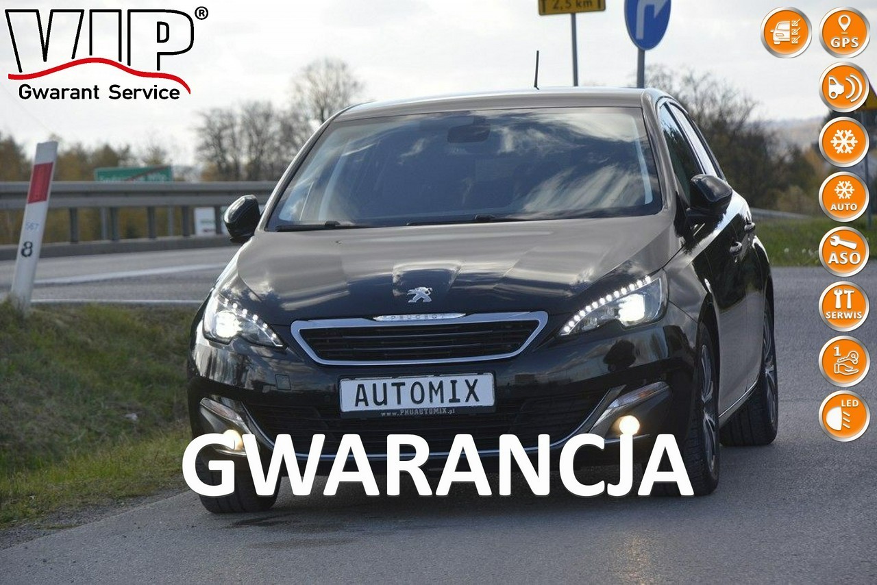 Peugeot 308 II 1.6HDI jeden właściciel od 2021 roku gwarancja przebiegu full led na