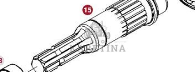 Fendt 930 933 936 939 942 Vario Gen 6 Wał WOM CZĘŚCI 931150200472-1