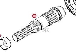 Fendt 930 933 936 939 942 Vario Gen 6 Wał WOM CZĘŚCI 931150200472