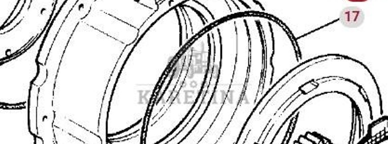 Massey Ferguson 3690 Obudowa Sprzęgła Dynashift CZĘŚCI 3615450M91-1