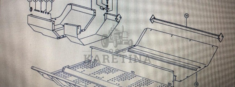 Osłona przenośnika Claas Mega 370-340 Nr kat. 000 687 401 1 Nr kat. 000 687 401 1-1