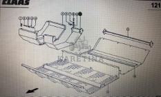 Osłona przenośnika Claas Mega 370-340 Nr kat. 000 687 401 1 Nr kat. 000 687 401 1