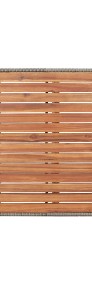 vidaXL Stół ogrodowy, szary, 130x70x66 cm, lite drewno akacjowe 46145-4