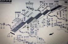 Klawisz wytrząsacza do Claas Mega 370-340 Nr kat. części 000 678 651 0