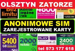 Olsztyn zarejestrowane Karty SIM startówki prepaid działające aktwne zestawy SIM