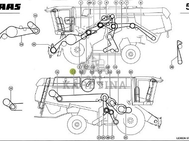 Claas Lexion - pas klinowy napędu głównego 0006449610 644961.0 NOWY-2