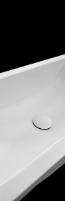 Umywalka łazienkowa z zaoblonym dnem, zintegrowana z blatem kompozytowym 150x31-3