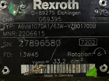 Rexroth A6VM107DA1/63W-VZB01700B ( R902206615 ) Silnik hydrauliczny-2