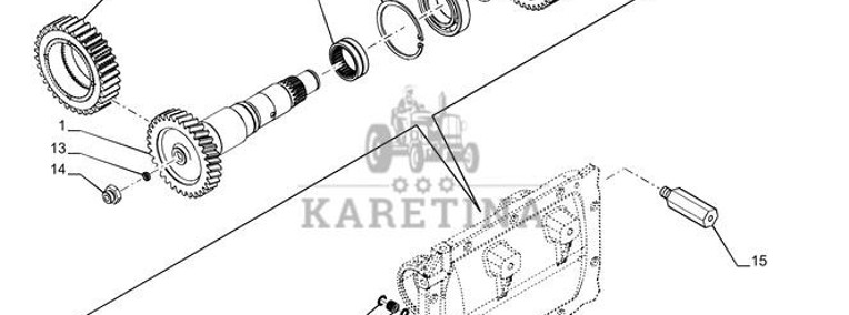 New Holland T6070 Koło zębate 40t 87528476-1