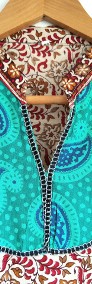 Tunika indyjska sukienka XXL 44 bawełna vintage retro hippie wzór orient-3