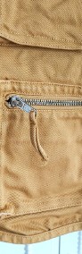 Kamizelka Monki S 36 brązowa denim jeans na ryby wędkarz kieszenie street wear-4