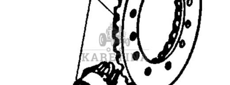 John Deere 7610 7710 7810 Atak Przekładnia Zębata Stożkowa Koło Zębate Wałek RE38610 R86466 R99688-1