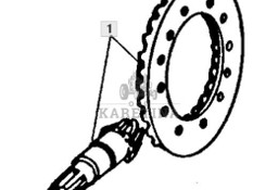 John Deere 7610 7710 7810 Atak Przekładnia Zębata Stożkowa Koło Zębate Wałek RE38610 R86466 R99688