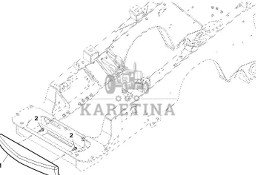 John Deere 9470RX - Zderzak R296504 (Gąsienice i obciąźniki)