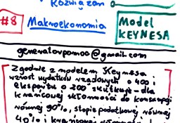 "Model Keynesa / Zmiana cen i dóbr / Makroekonomia " - Zestaw rozwiązań.  Studia
