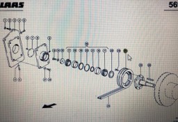 CLAAS 00 0667 486 0/Claas koło pasowe/Claas Lexion 580 750-730 670-640 460-440 430-415