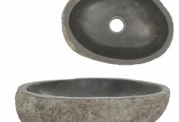 vidaXL Owalna umywalka z kamienia rzecznego, 29-38 cmSKU:242666*